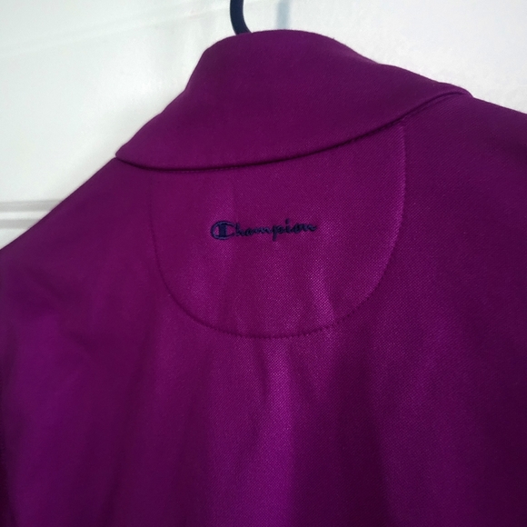 Champion power train duo fold warm ctrl purple blue size medium EUC zip Up - Picture 8 of 9